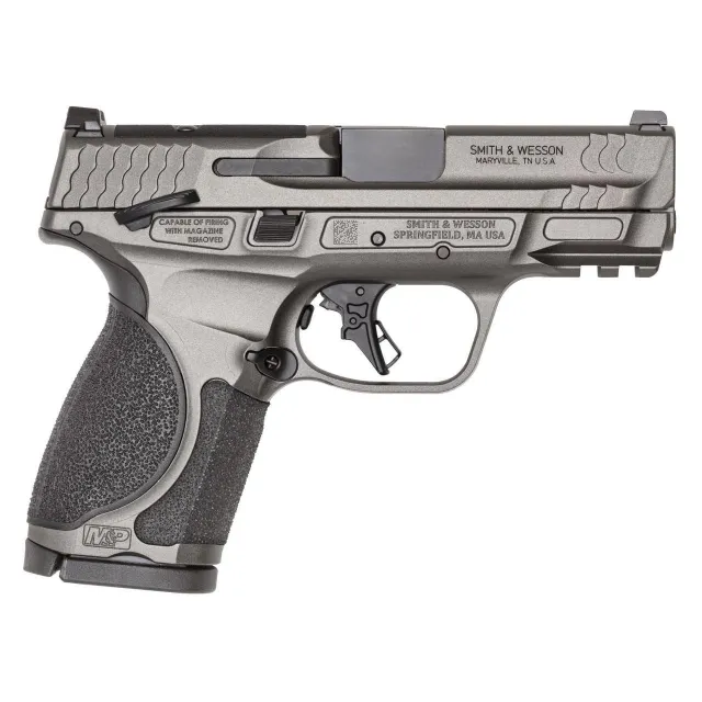 USED Smith & Wesson M&P 9 M2.0 Metal Compact OR Handgun 9mm Luger 10rd Magazine 3.6 Barrel Tungsten Gray Cerakote Thumb Safety