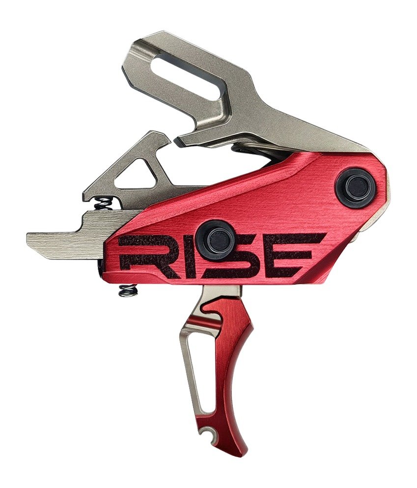 Rise Armament 535 G2 Trigger Fits AR Style Rifles Red and Silver T35SR - Rise Armament