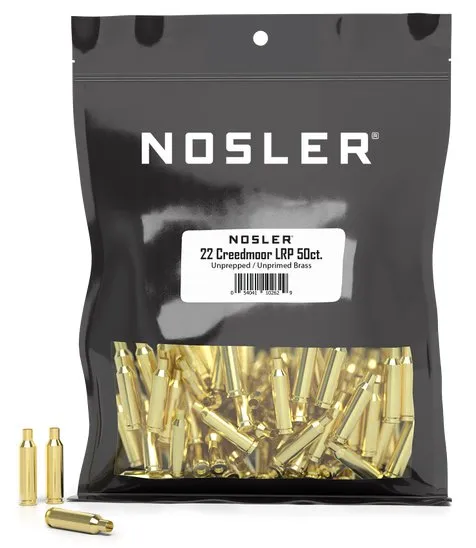 Buy Nosler 10262 22 Creedmoor Unprepped Bulk Brass 50ct Large Rifle Primer online