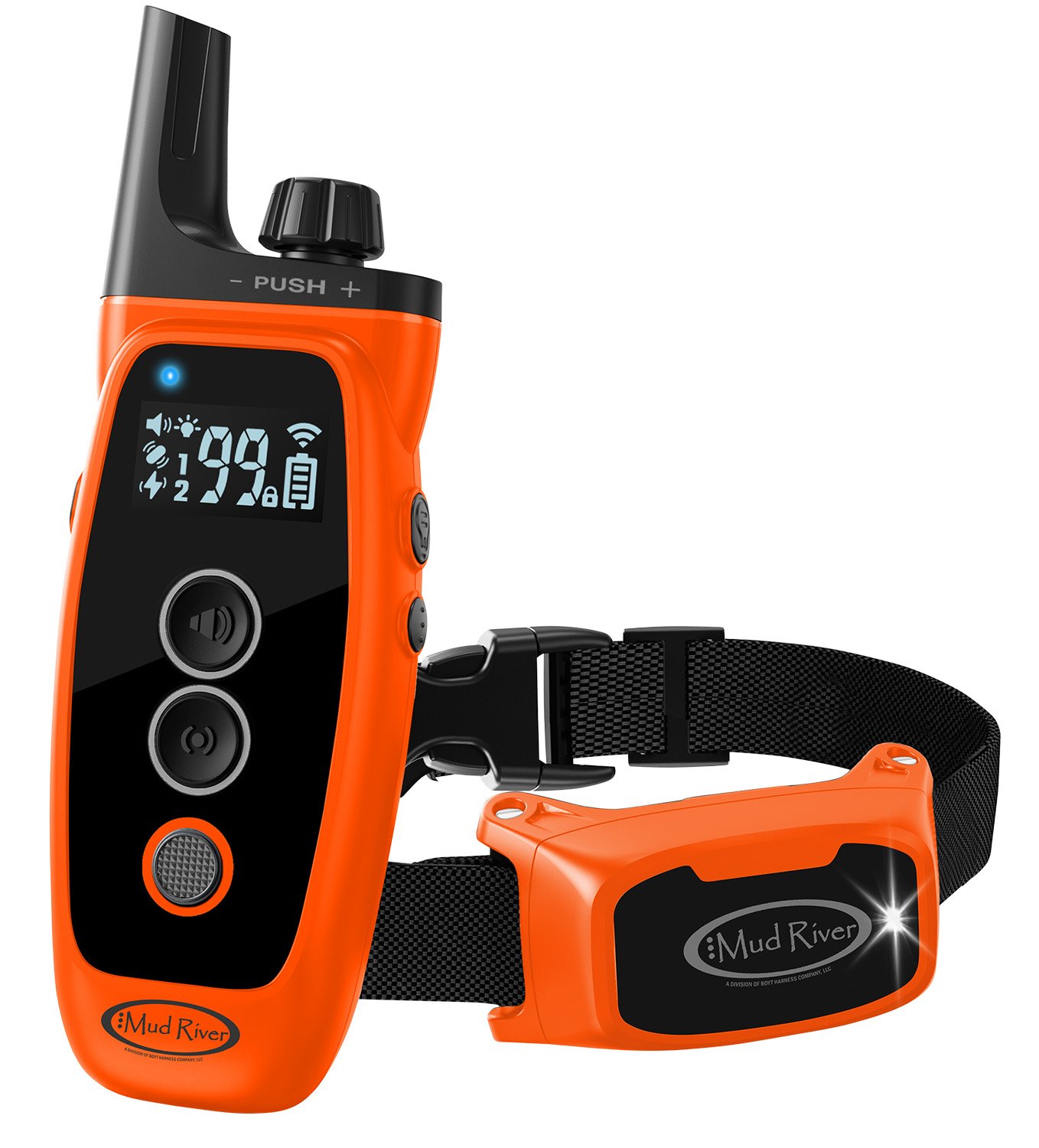 Boyt Harness 38107 MR 1000 Dog Training Collar Black/Orange 1000yd Range - Boyt Harness Company