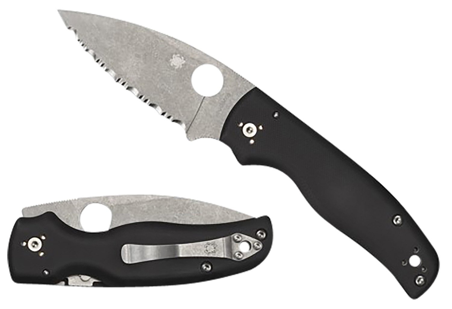 Spyderco C229GP Shaman SL/PL Black G-10 Handle Knife - Spyderco