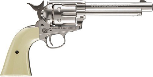 Umarex USA Colt SAA Peacemaker .177 BB CO2 Air Pistol Nickel - Umarex Usa - .177