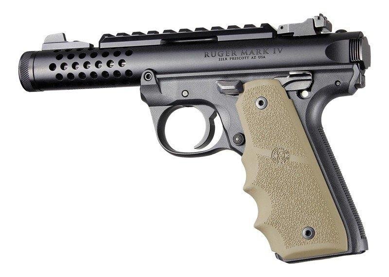 Buy Ruger 22/45 MKIV Rubber Grip with Finger Grooves FDE by Hogue online