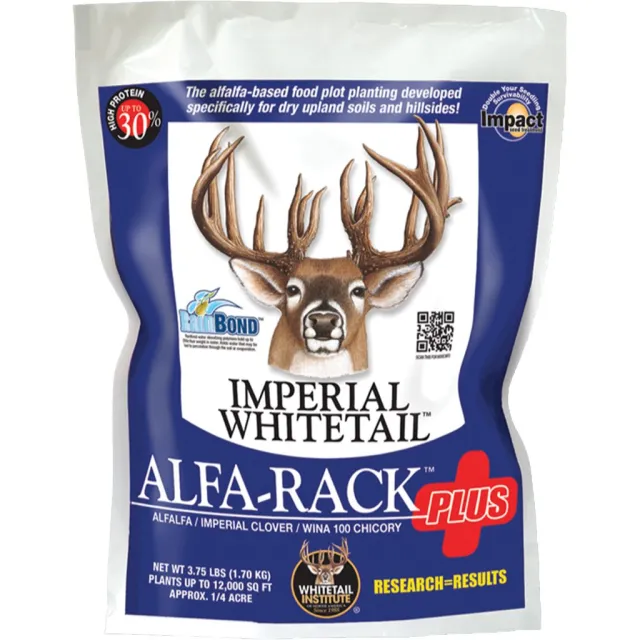 Whitetail Institute IAP3.75 Alfa-Rack Plus Seed 3.75lb Drought-Resistant - Whitetail Institute