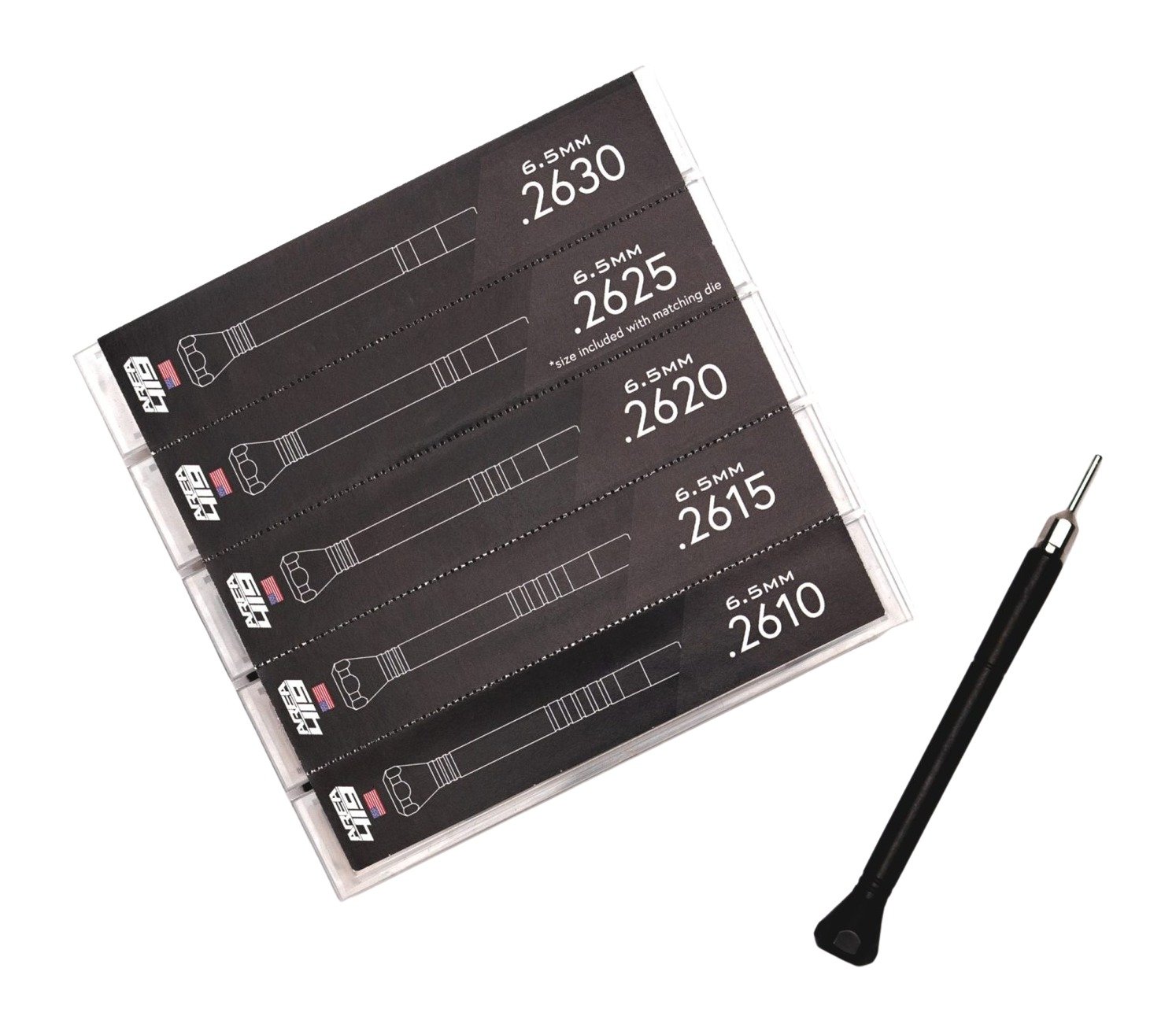 Area 419 419Mandrels24 .22 Cal ZERO Sizing Die Mandrel Kit, 4 Mandrels