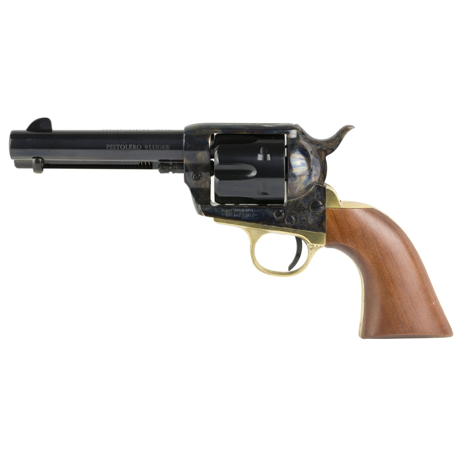 Buy Cimarron PPP9MM Pistolero 9mm Luger 6 Shot 4.75" Blued Barrel &... online