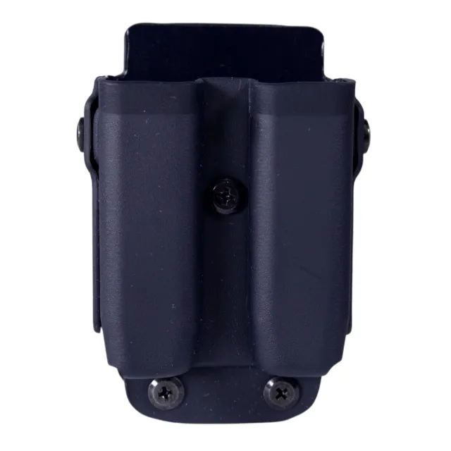 High Speed Gear 42P102BK Twin Mag Pouch, Size 1, Black, Kydex, MOLLE/Belt - High Standard
