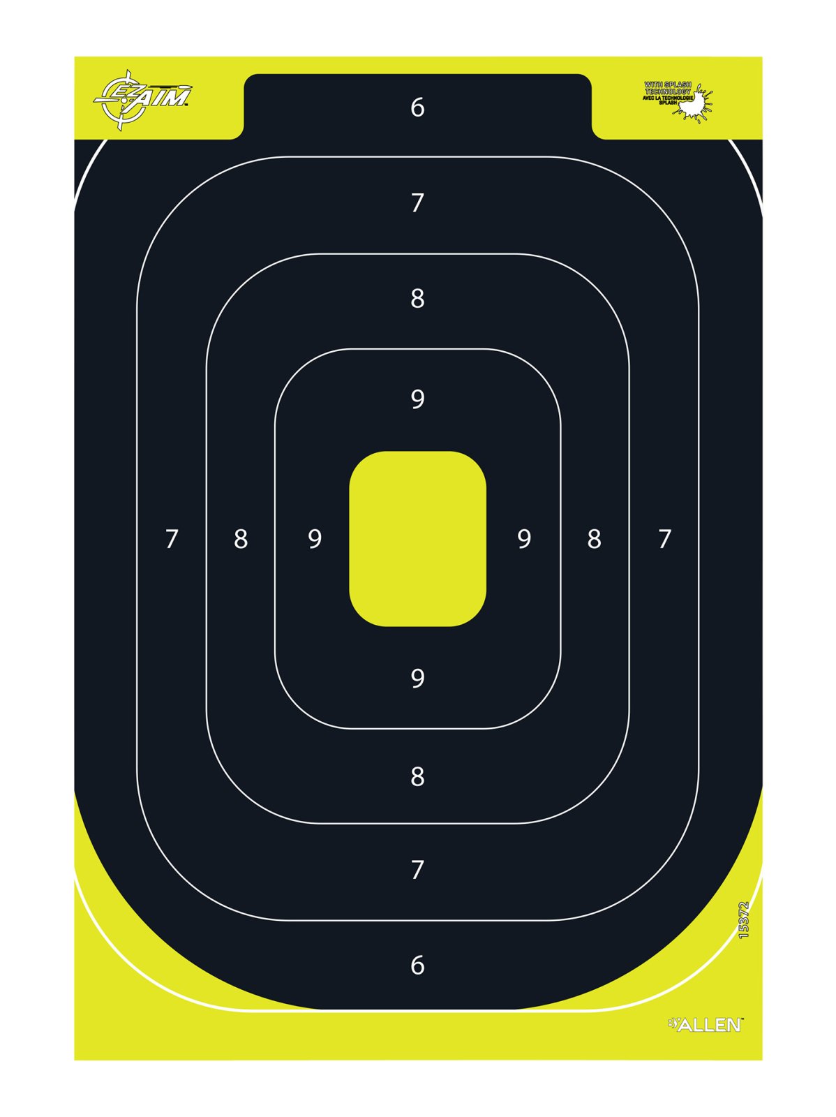 Allen Company EZ-Aim Splash IPSC Silhouette 12x18 Targets 8 pk - Allen Company
