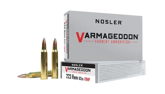 Buy Nosler 40223 Varmageddon Varmint 223 Rem 62 gr FBHP Ammo 20 Per Box/ 20 Cs online
