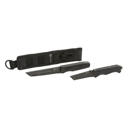 Sheffield REAPR 11008 2-Piece TAC Tanto Set 420 SS Stone Wash Finish