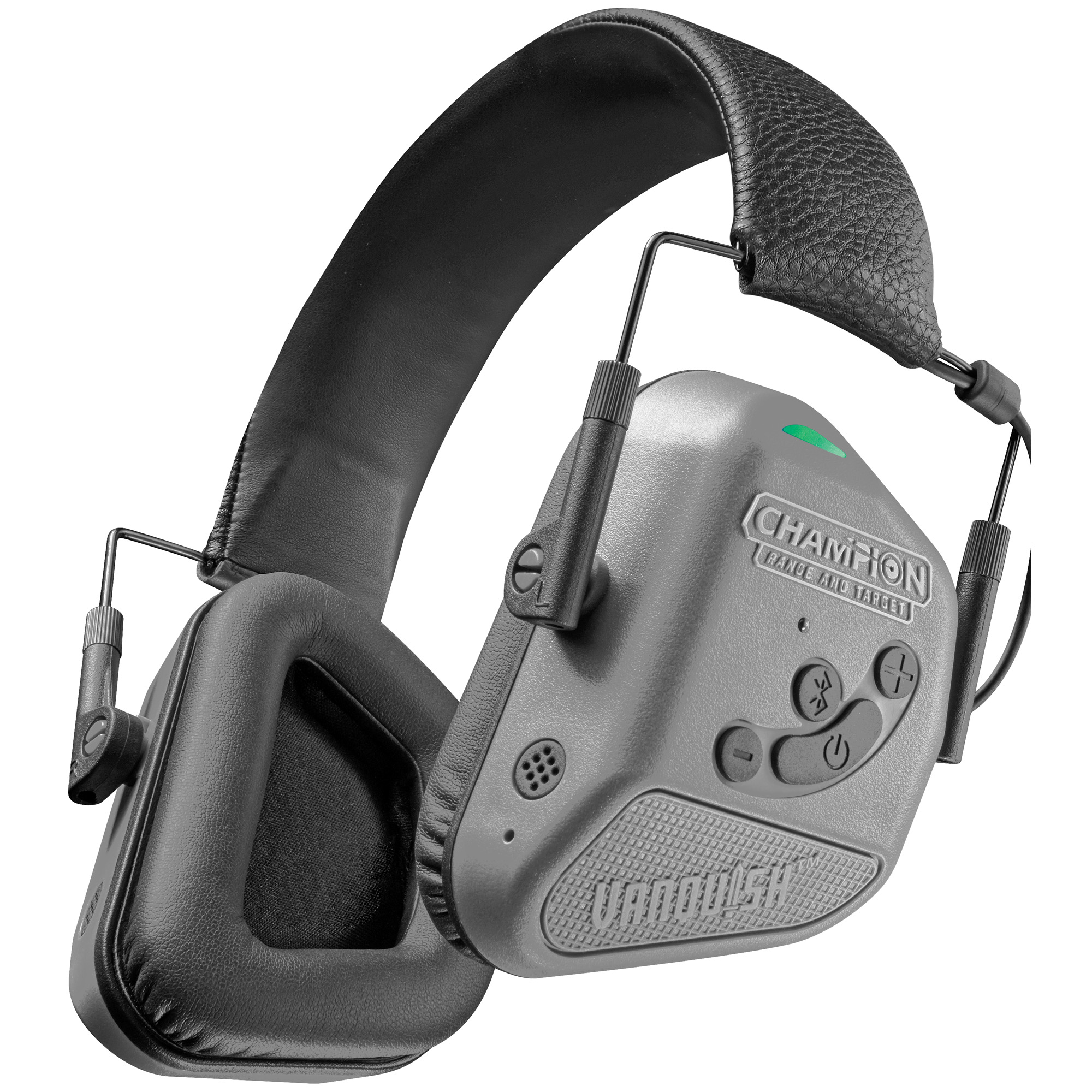 Buy Champion Targets Vanquish Pro Elite Muff 40982 Black Gray Bluetooth Earmuff online