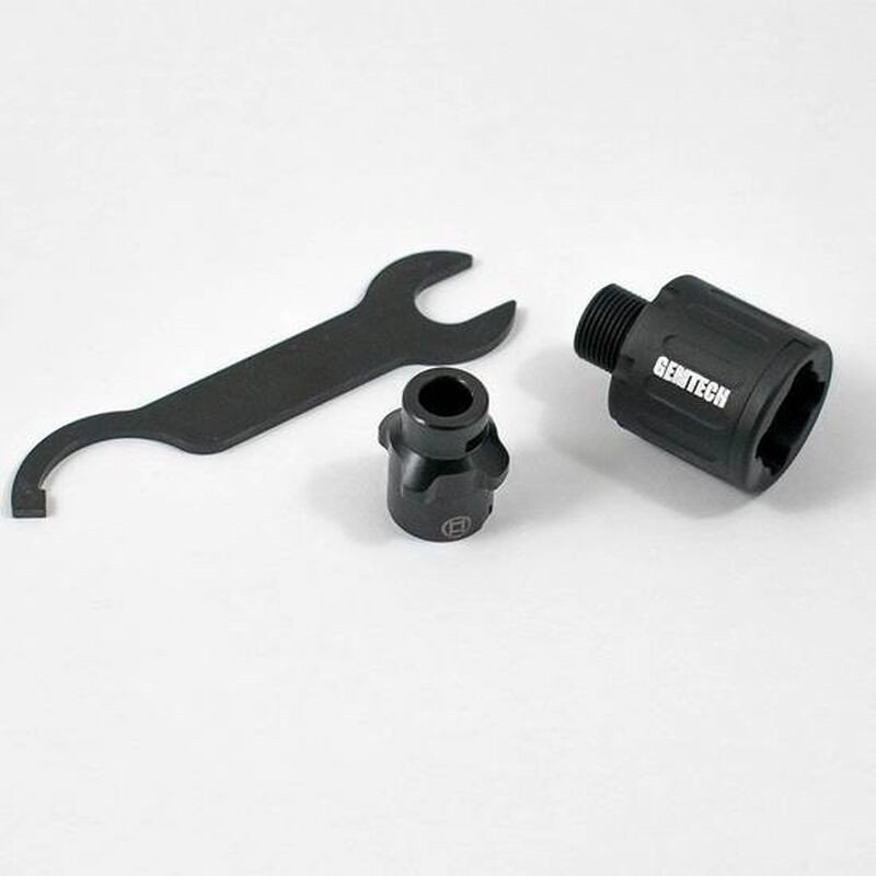 Gemtech 12201 QDA Assembly Black 1/2-28 Thread Mount & Wrench - GEMTECH - 22 LR