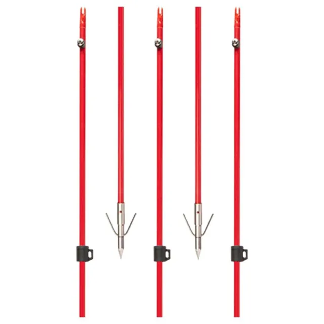 Cajun Bowfishing Fiberglass Arrow With Piranha Lon - Escalade Sports DBA Bear Archery
