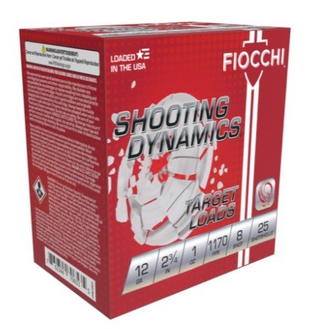 Fiocchi Exacta Light Shooting Dynamics Shotshells 12 ga 2-3/4 in 1oz 1170 fps #8 25/ct