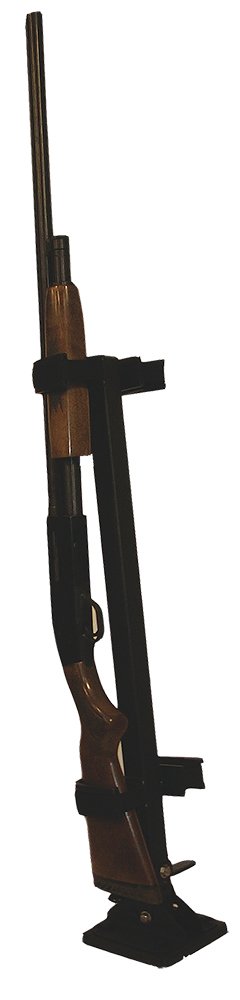 Rugged Gear 10083 Floor Mount Gun Rack, 2 Rifle/Shotgun, Black Metal - Rugged Suppressors