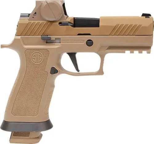 Sig SAUER M18X 9mm 3.9in 3x 21rd Mags Coyote Tan Pistol (M18X-9-RX)