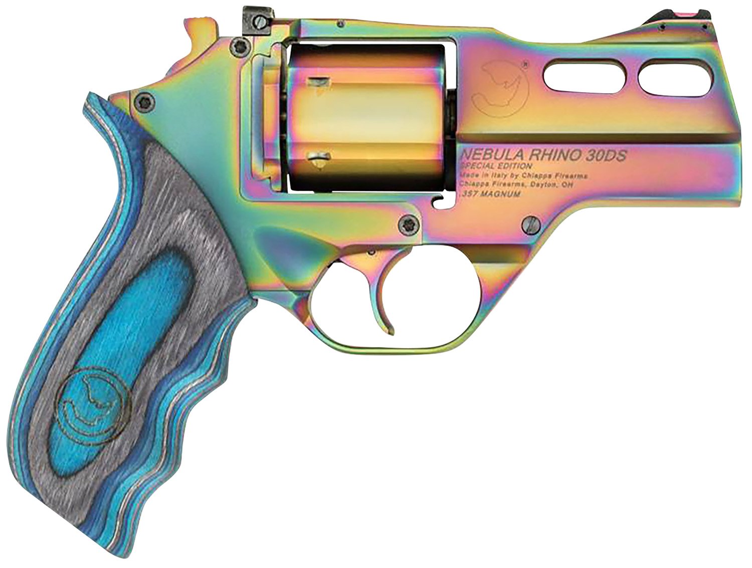 Chiappa Firearms 340319 Rhino 30DS Nebula 357 Mag 6 Shot 3" Rainbow... - Chiappa Firearms - 357 Magnum | 38 Special
