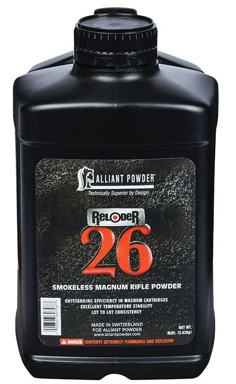 Alliant Powder Reloder 26 Smokeless Powder 8 lb. | Reloder 26 Powder | UPC: 008307607083