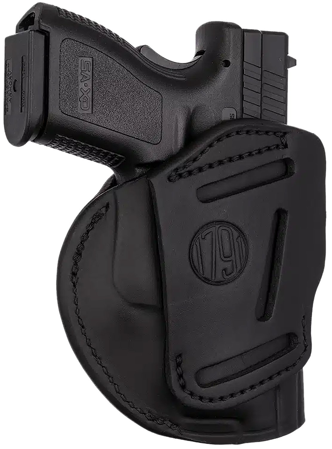 1791 Gunleather Way Stealth Black Steer Leather Capacity 5 - 1791 Gunleather