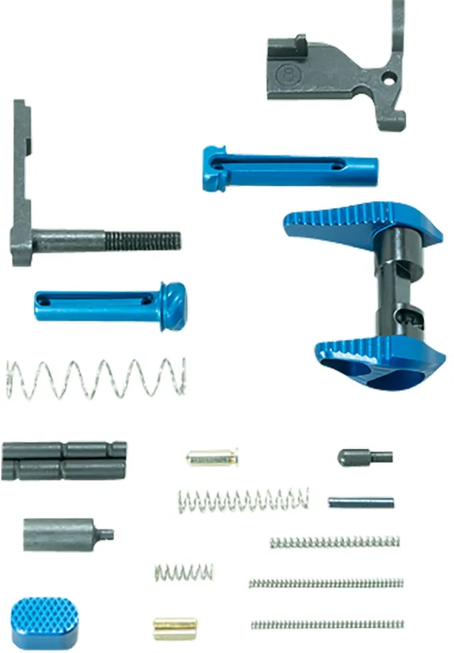 Timber Creek ARLPKB AR-15 Lower Parts Kit Blue Anodized Aluminum - Timber Creek