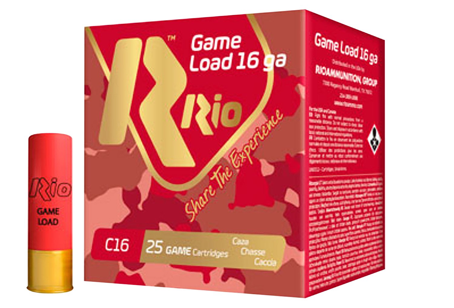 Rio Ammunition RCHV1675 16Ga 2.75" 1 1/8oz 7.5 Shot 1300fps 25/Box - Rio Ammunition