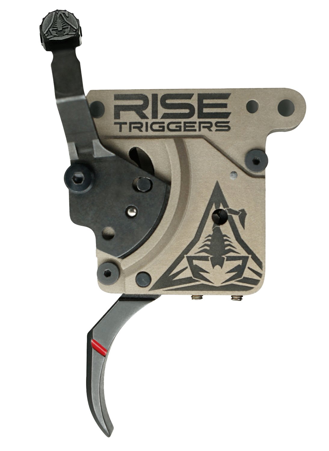 Rise Armament RA735CBC Reliant Black/FDE 7075 Aluminum AR-15 Trigger - Rise Armament