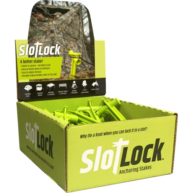 Summit SL9-24 9In Heavy-Duty Anchoring Stakes 24ct High-Vis Green - Summit