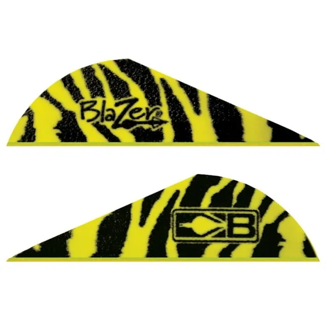 Buy Bohning Blazer Vanes Yellow Tiger 100 pk. 10832YT2 Universal Crossbow Archery online