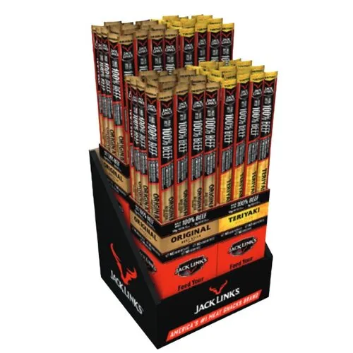 Jack Links 1.84oz Beef Stick Counter Display 96ct Orig & Teriyaki - Jack Links