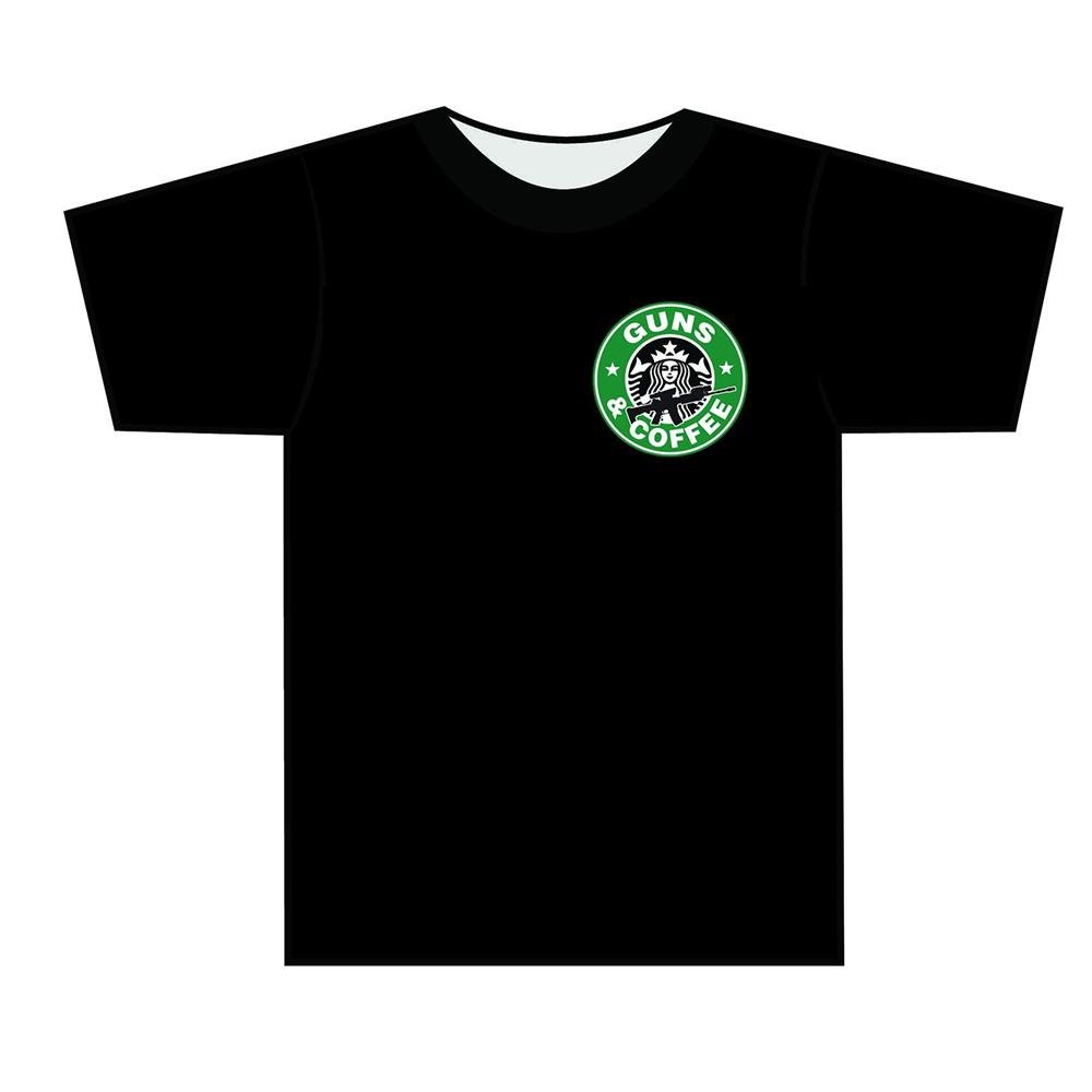 Buy Tuff Products Guns and Coffee Short Sleeve Shirt OD Green M online