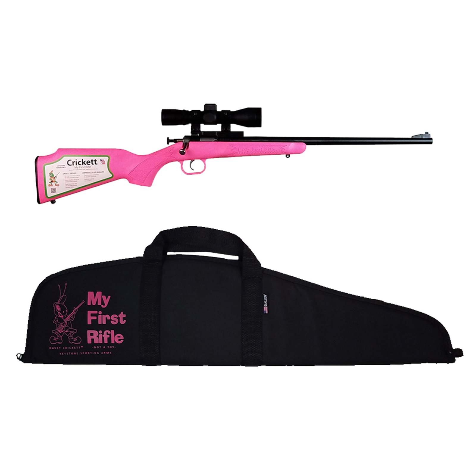 Buy Crickett KSA2220BSC Youth .22 LR Rifle 16.12" Pink Stock Single Shot online