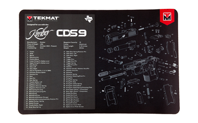 TekMat Kimber CDS9 Cleaning Mat Black Gun Maintenance Pad