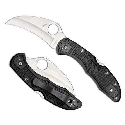 Buy Spyderco C106PBK2 Tasman Salt 2 Knife Black H-1 Steel Serrated Blade online