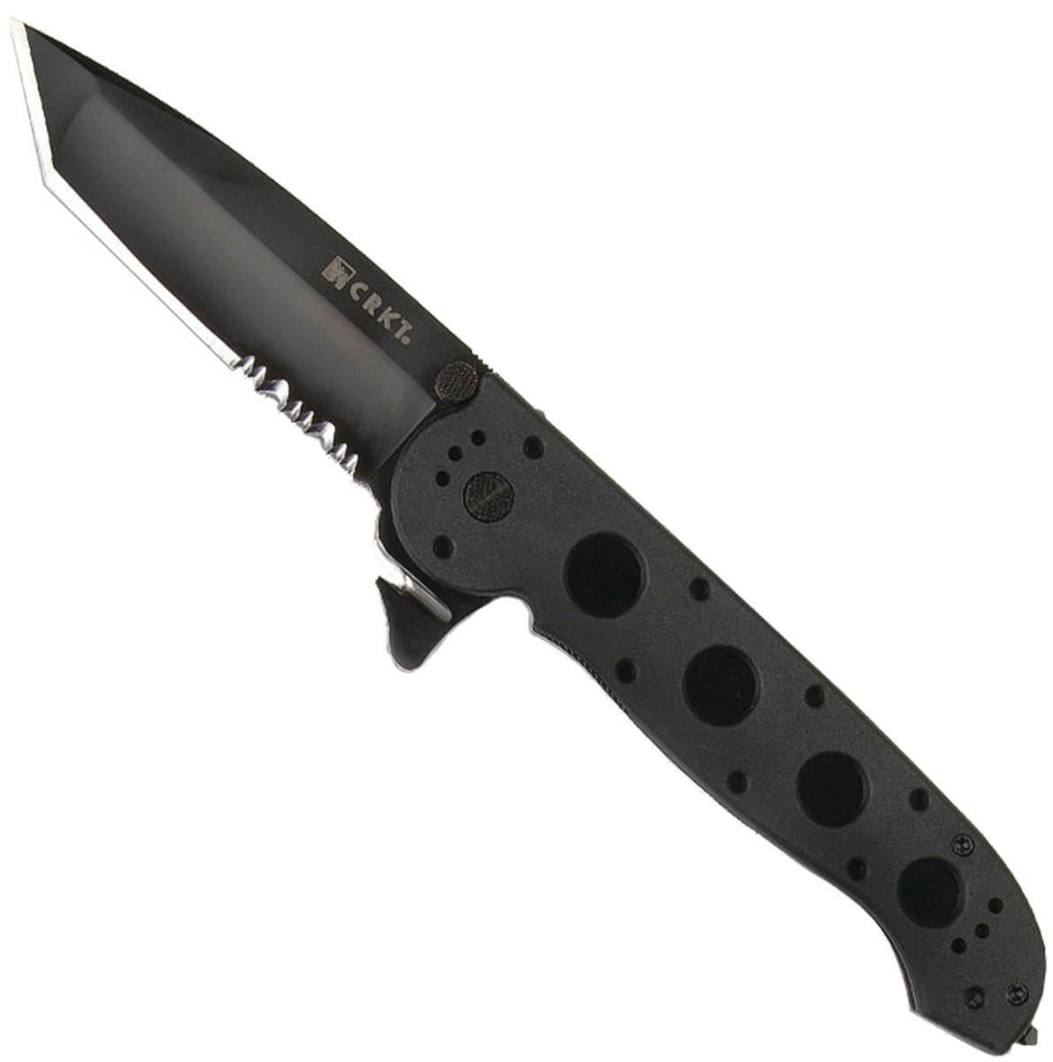 CRKT M16-14ZLEK Tanto Flipper Knife (3.75" Black Serr) - Columbia River Knife & Tool