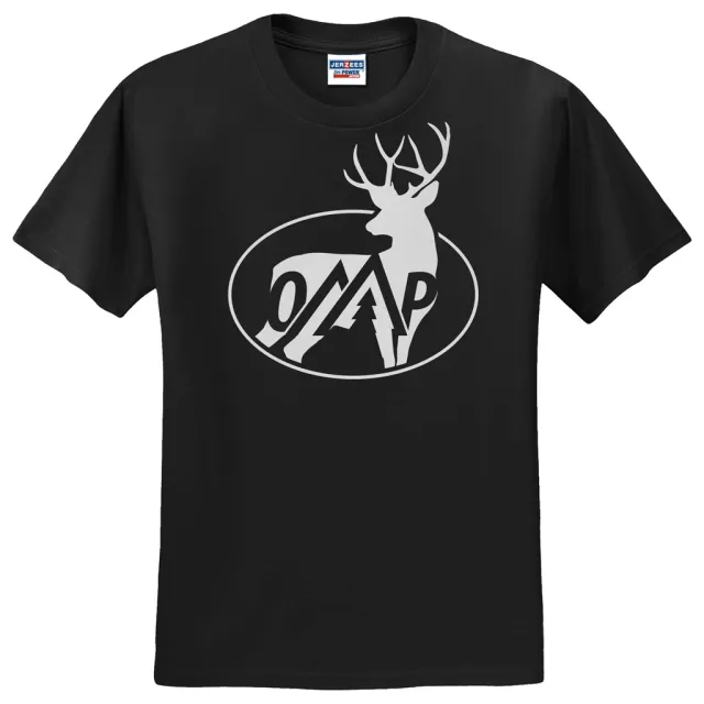 October Mountain 810096080851 Bucks Tee Black Medium 50/50 Cotton/Poly - October Mountain