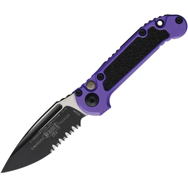 Microtech 1135-2PU LUDT G3 3.5 In SE/PS Black Purple ALU Handle - MICROTECH