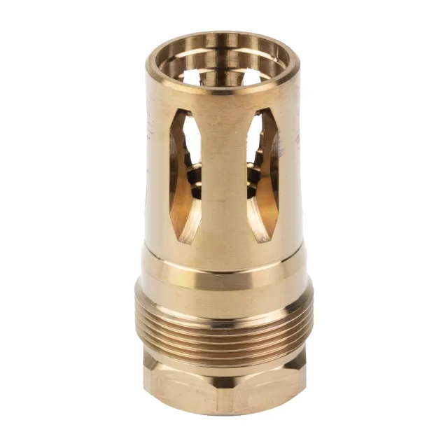 Rearden 10087 R2S Flash Hider 1/2X28 Thread, Heat Treated Gold Finish