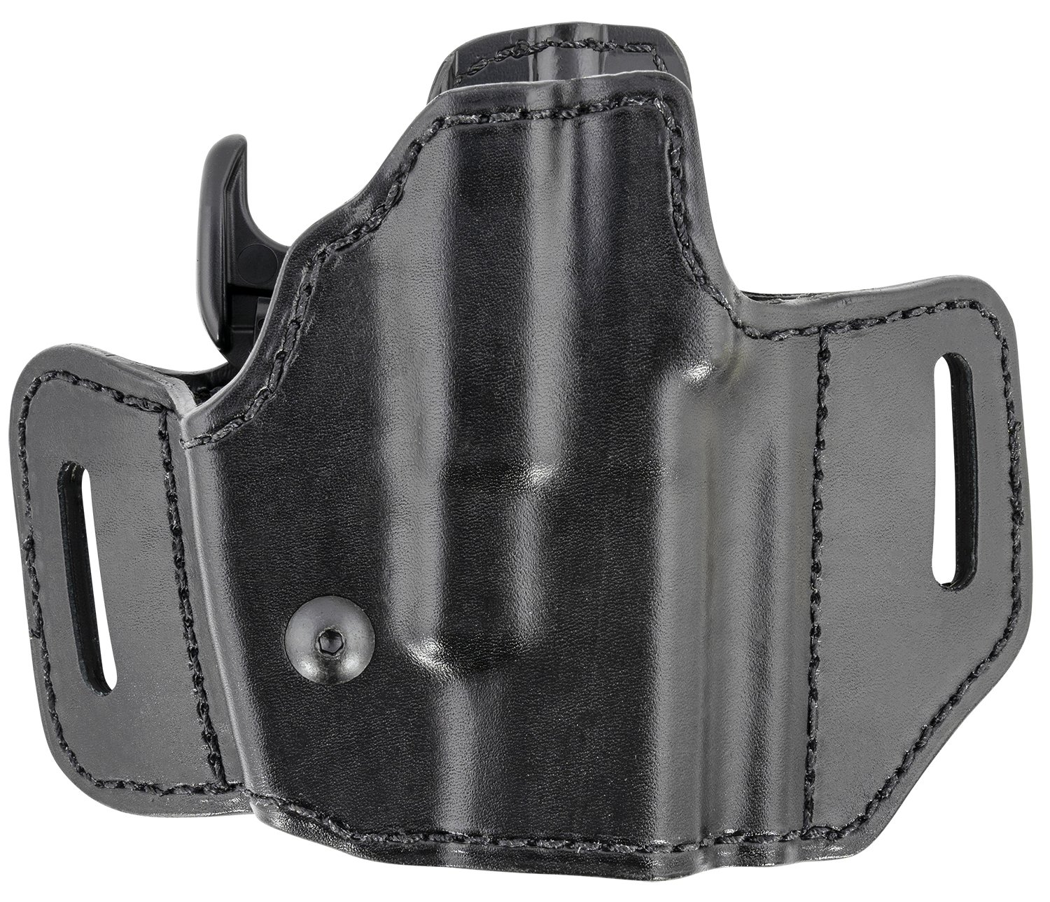 Buy Bianchi 51831 Allusion Assent Pro-Fit OWB Size 11 Black Leather Belt Slide Holster for Glock 26/S&W M&P Shield/FN FNS Compact online