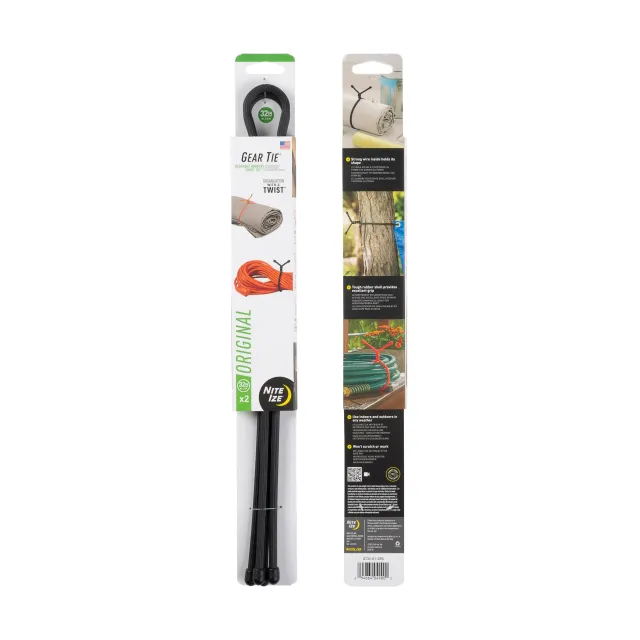 Nite-Ize Gear Tie Reusable Rubber Twist Tie Flexible Wire Wrap