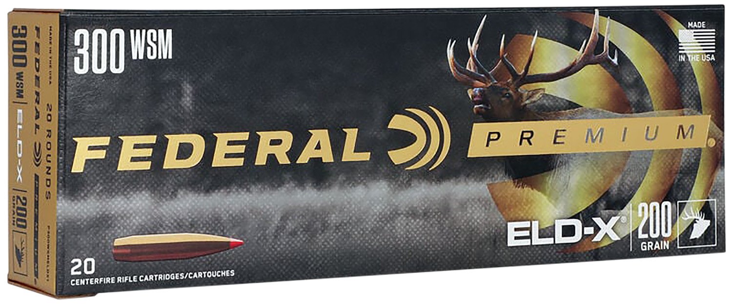 Buy Federal Premium P300WSMELDX1 300 WSM 200 Grain Hornady ELD-X 20 Rounds online