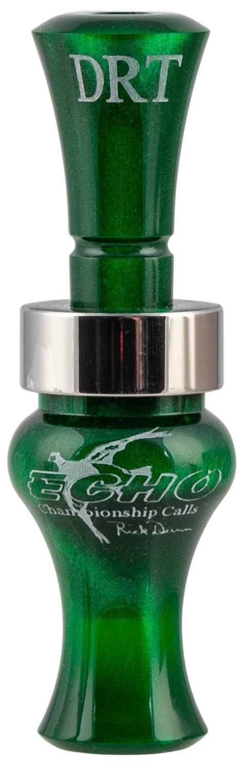 Echo 79021 DRT Double Reed Timber Duck Call Green Pearl Acrylic - ECHO