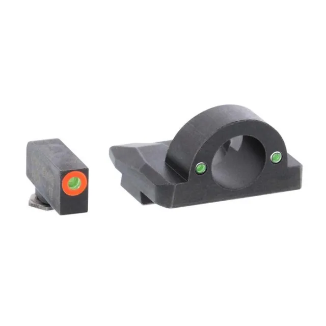 AmeriGlo GL-225 Ghost Ring Night Sight Set Glock 17-39 Orange Outline - Ameriglo