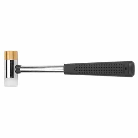 Buy Wheeler 711016 Nylon/Brass Hammer, 11" Length, 8 oz, Silver/Black online