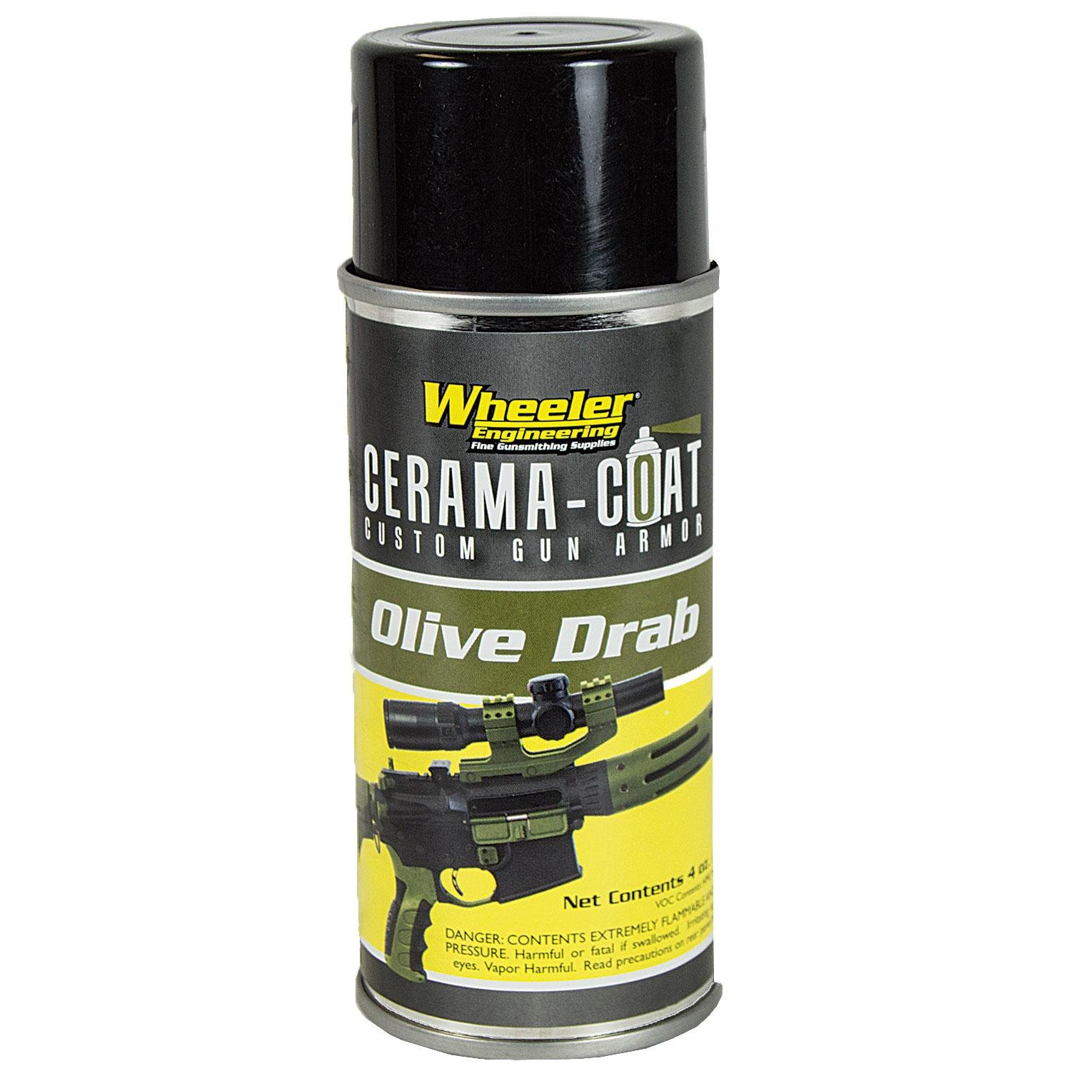 Buy Wheeler Engineering 567312 Cerama-Coat Firearm Finish, Olive Drab 2oz - Ultra-Durable, Scratch & Solvent Resistant, Matte online