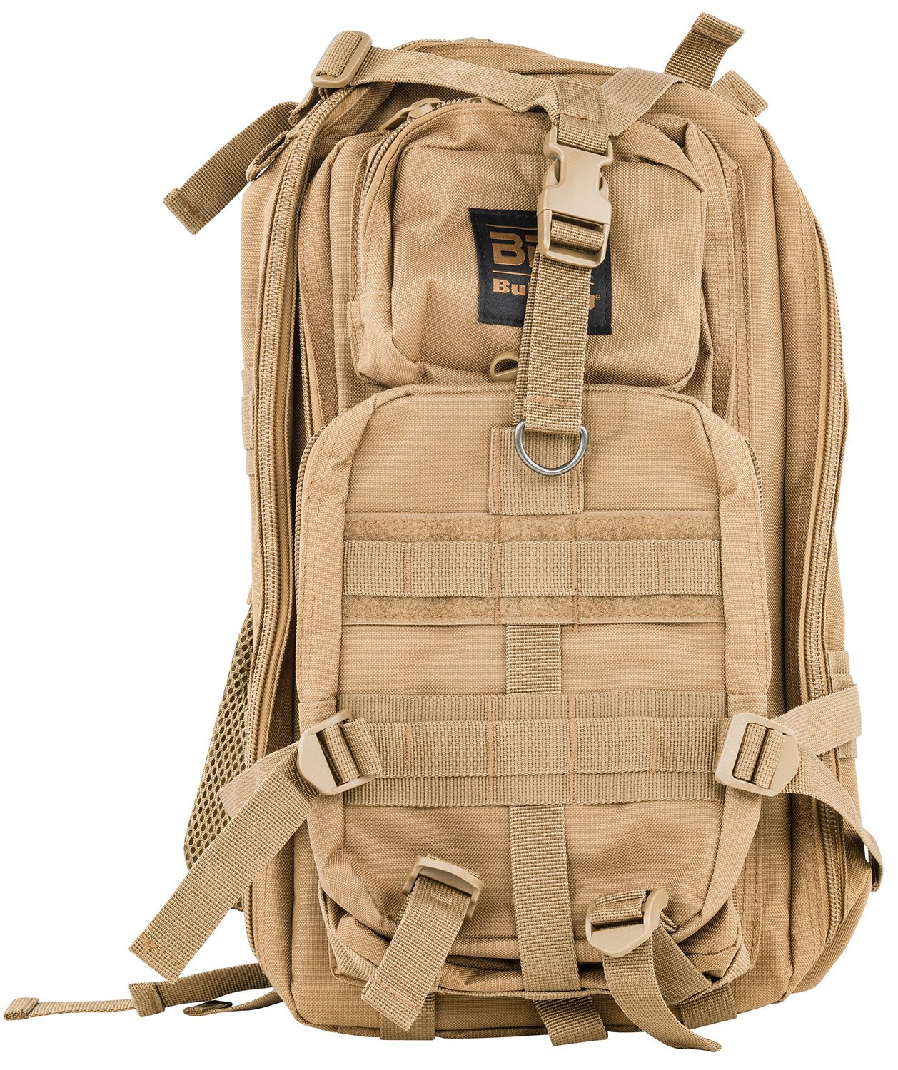 Bulldog BDT410T Tactical Backpack Compact Tan 18in x 10in x 10in - Bulldog
