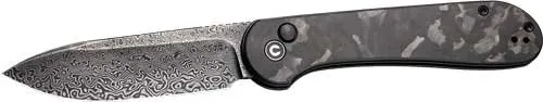 Civivi C2103DS3 Elementum 3.47" Marble Carbon Fiber/Black Stonewash Knife - CIVIVI