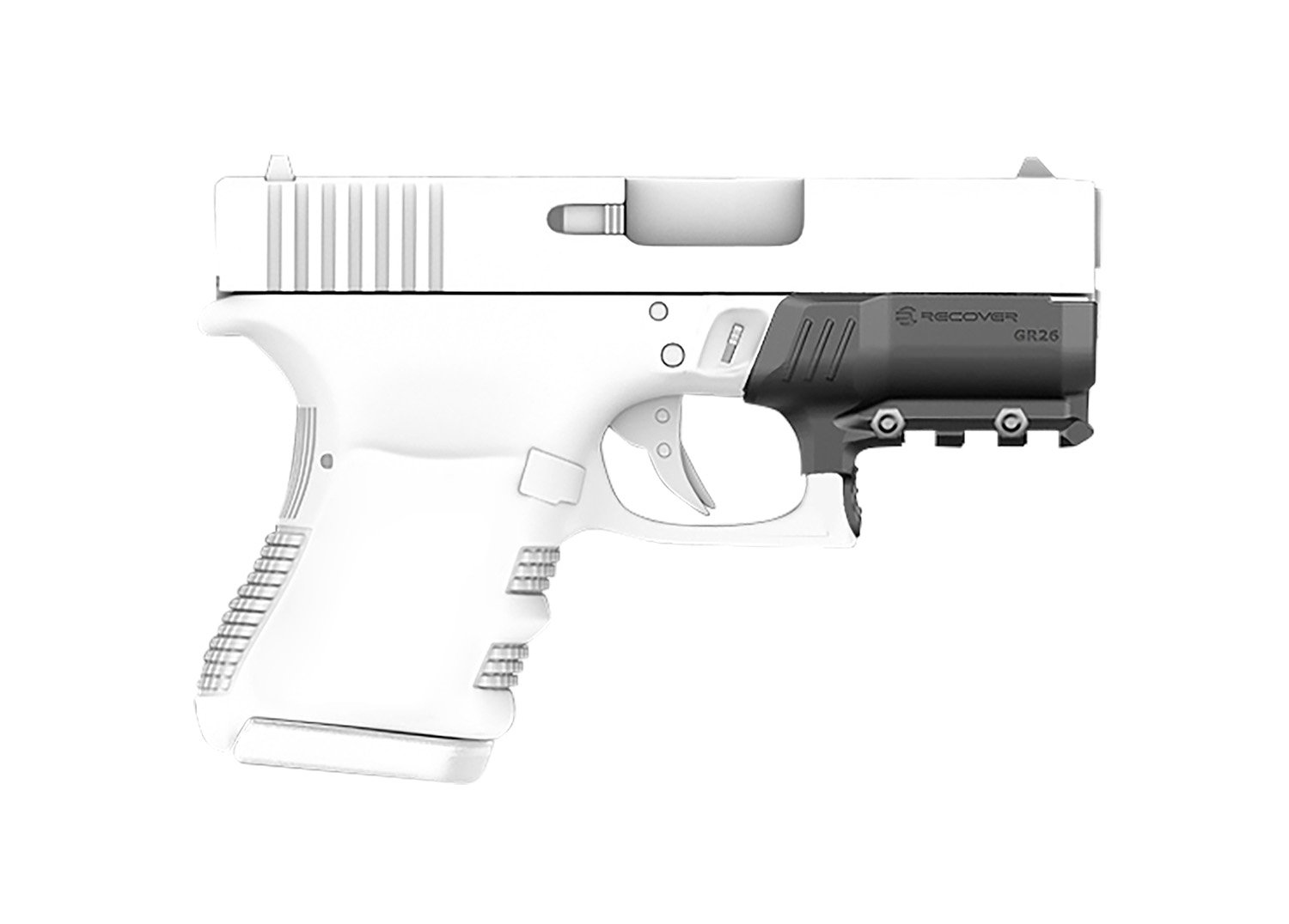 Recover Tactical GR2601 Rail Adapter for Glock 26/27 Black Polymer - Recover Tactical - RAIL ADAPTER FOR GLOCK 26 AND 27