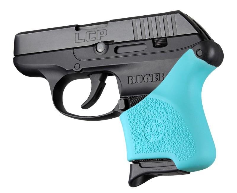 Hogue 18104 HandAll Hybrid Grip Sleeve Ruger LCP Aqua 8.10 In - Hogue