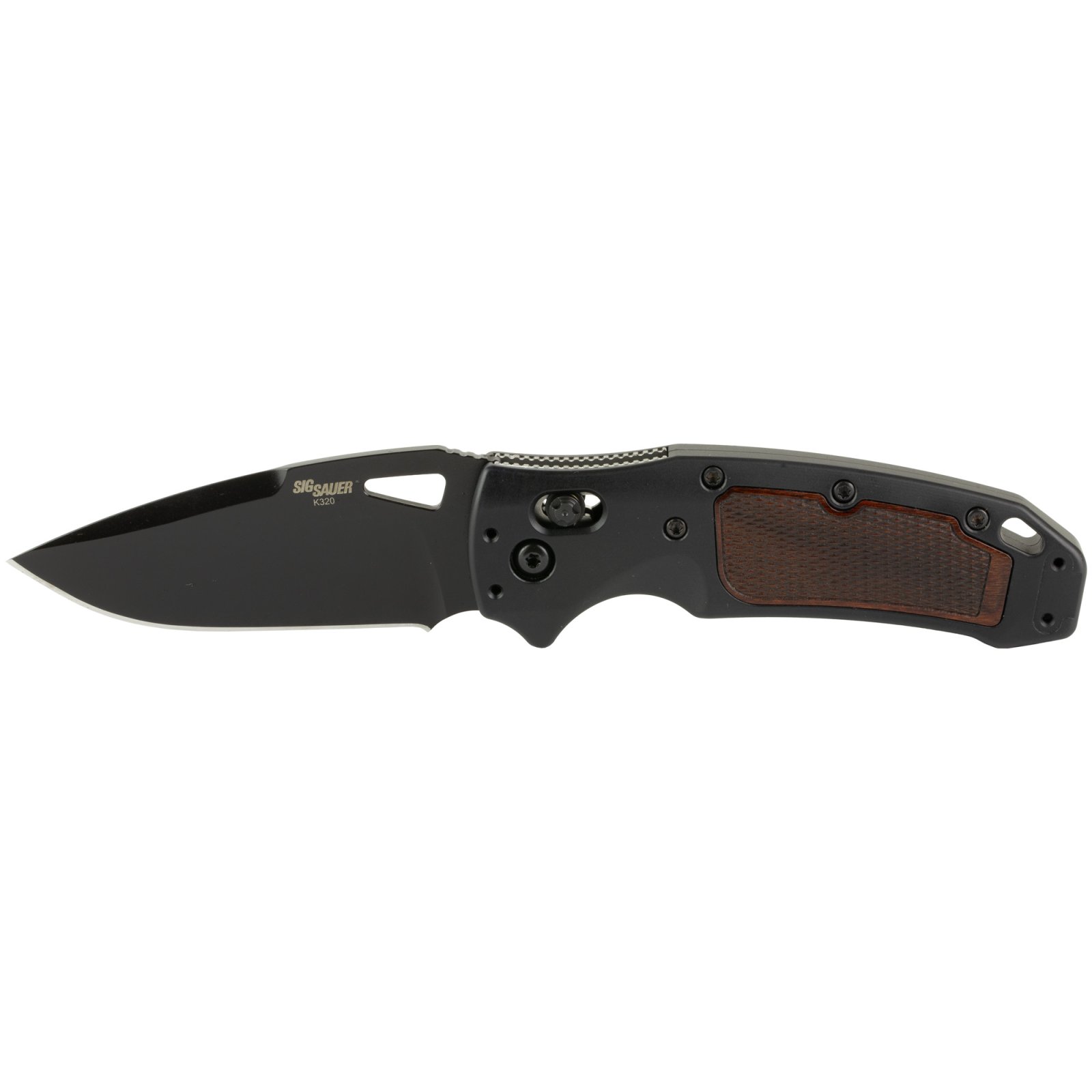 Hogue 36377 SIG K320 AXG 3.5" Blade Able Lock Drop Point Folder Black - Hogue