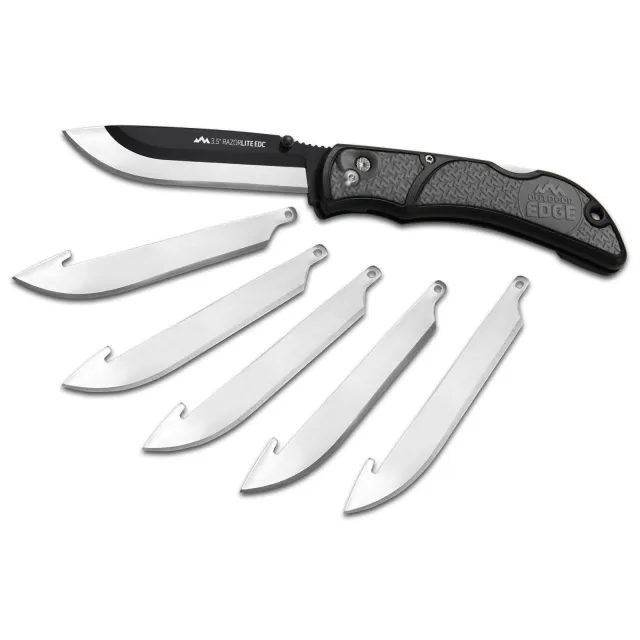 Buy Outdoor Edge RLY50C RazorLite 3.5" Folding Tanto 420J2 SS Blade Black Handle online